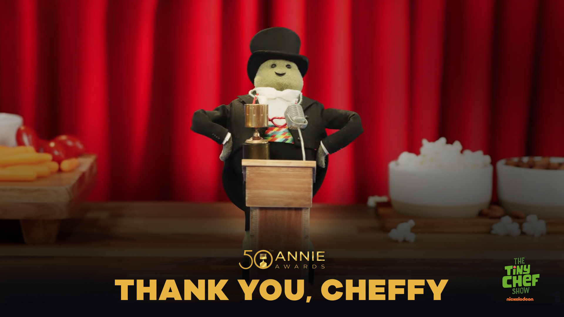 Check out Chef’s acceptance speech at the 50TH Annie Awards! 1