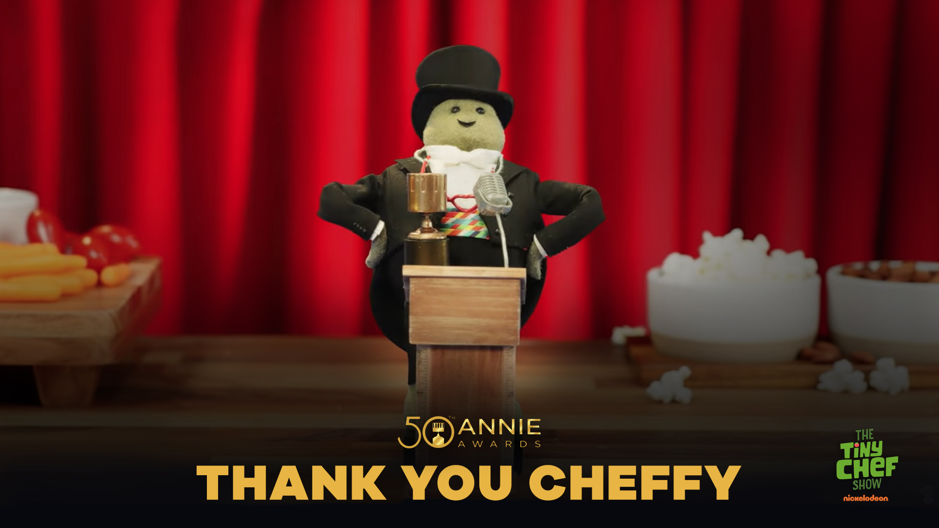 Check out Chef’s acceptance speech at the 50TH Annie Awards!